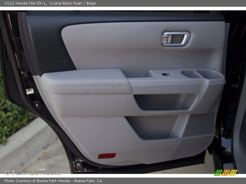 Crystal Black Pearl / Beige 2013 Honda Pilot EX-L
