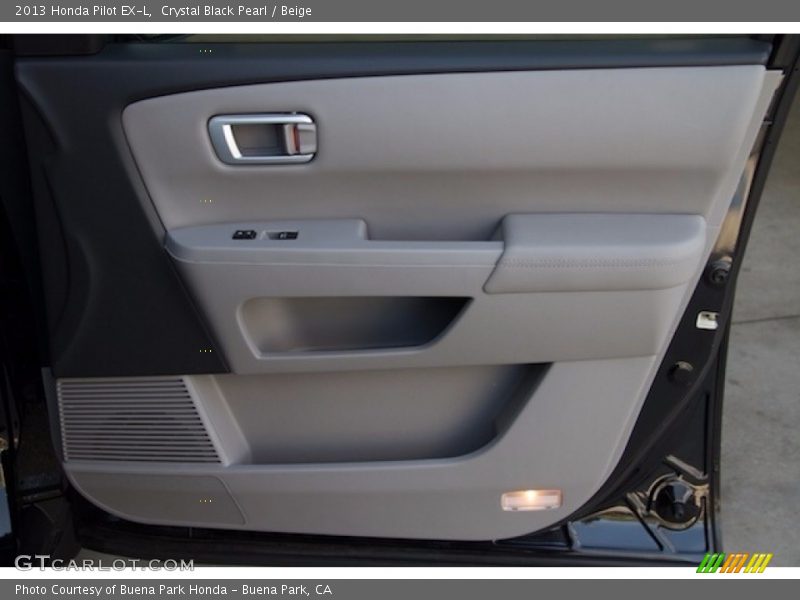 Crystal Black Pearl / Beige 2013 Honda Pilot EX-L