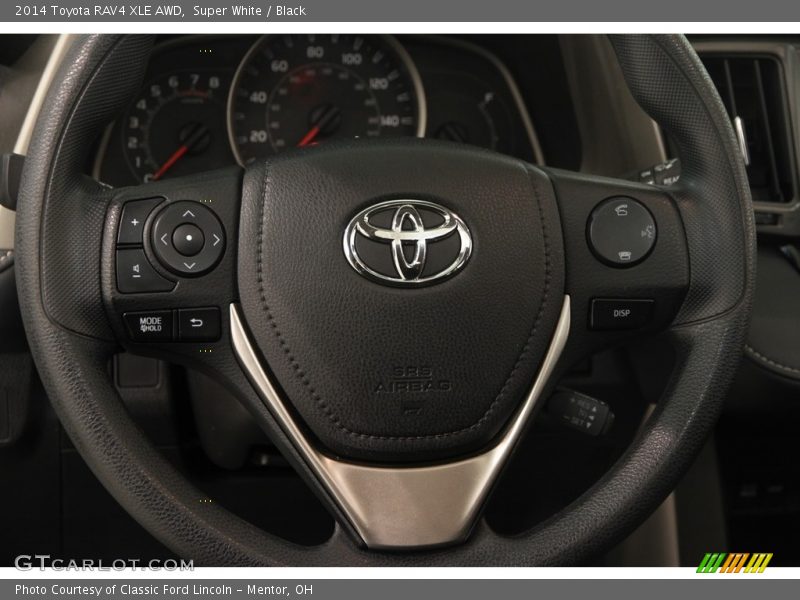 Super White / Black 2014 Toyota RAV4 XLE AWD
