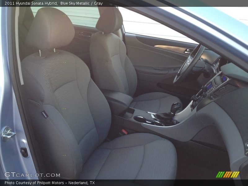 Blue Sky Metallic / Gray 2011 Hyundai Sonata Hybrid