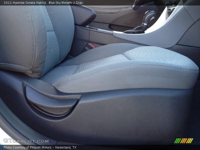 Blue Sky Metallic / Gray 2011 Hyundai Sonata Hybrid