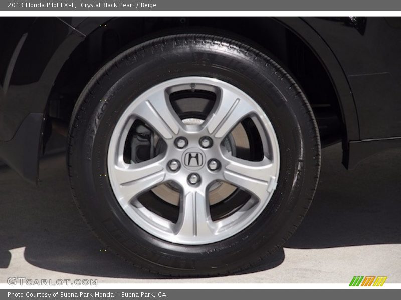 Crystal Black Pearl / Beige 2013 Honda Pilot EX-L