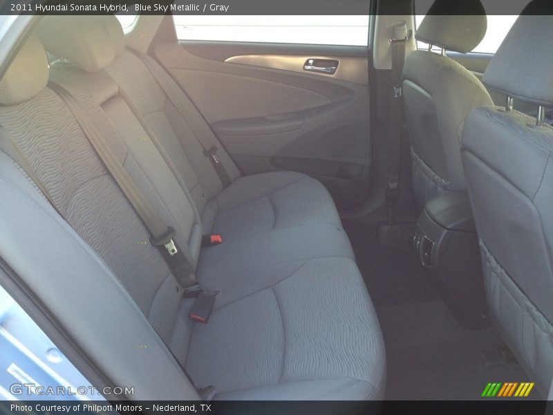 Blue Sky Metallic / Gray 2011 Hyundai Sonata Hybrid