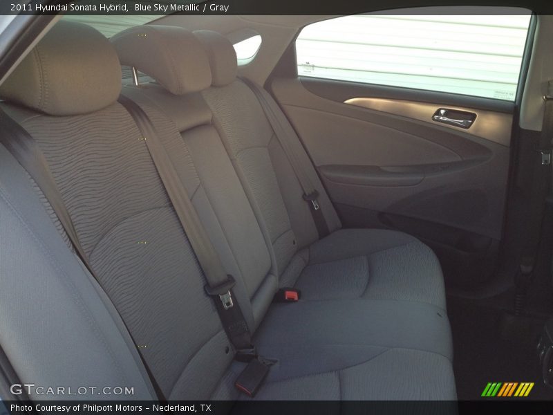 Blue Sky Metallic / Gray 2011 Hyundai Sonata Hybrid
