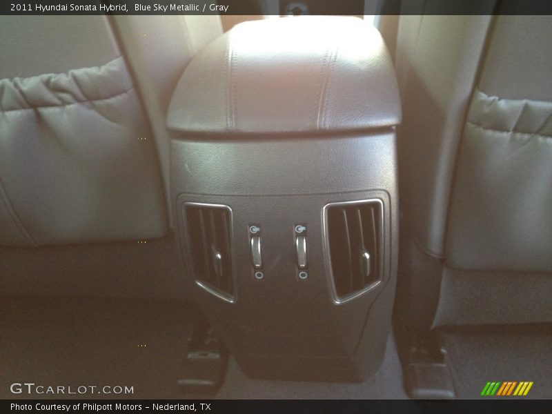 Blue Sky Metallic / Gray 2011 Hyundai Sonata Hybrid