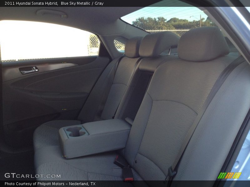 Blue Sky Metallic / Gray 2011 Hyundai Sonata Hybrid