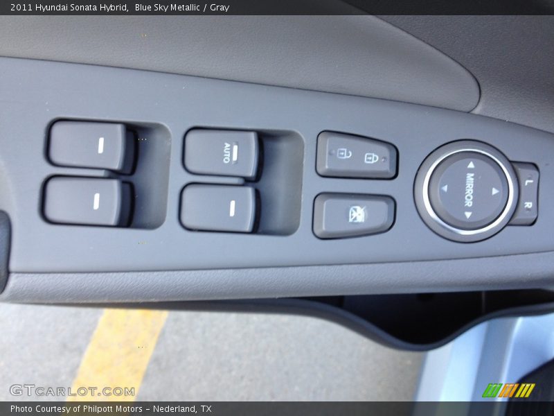 Blue Sky Metallic / Gray 2011 Hyundai Sonata Hybrid