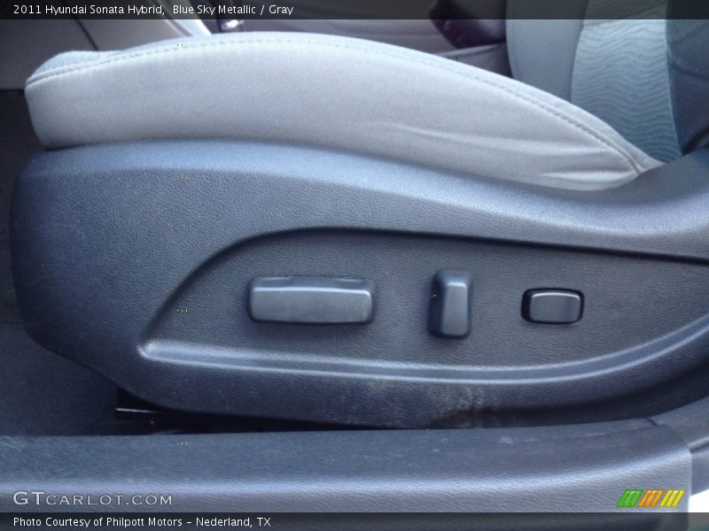 Blue Sky Metallic / Gray 2011 Hyundai Sonata Hybrid
