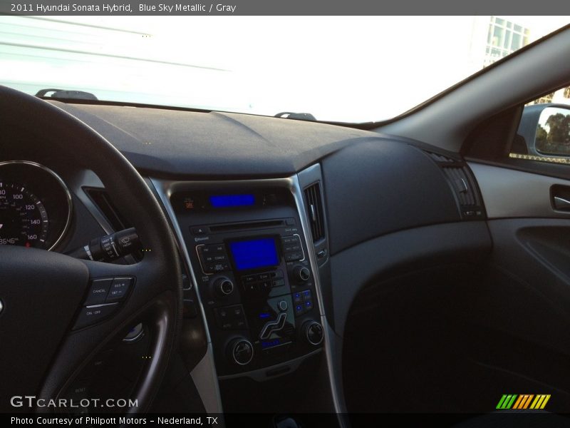 Blue Sky Metallic / Gray 2011 Hyundai Sonata Hybrid