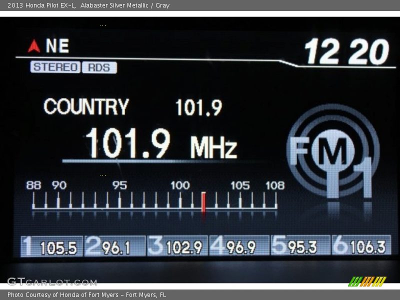 Alabaster Silver Metallic / Gray 2013 Honda Pilot EX-L