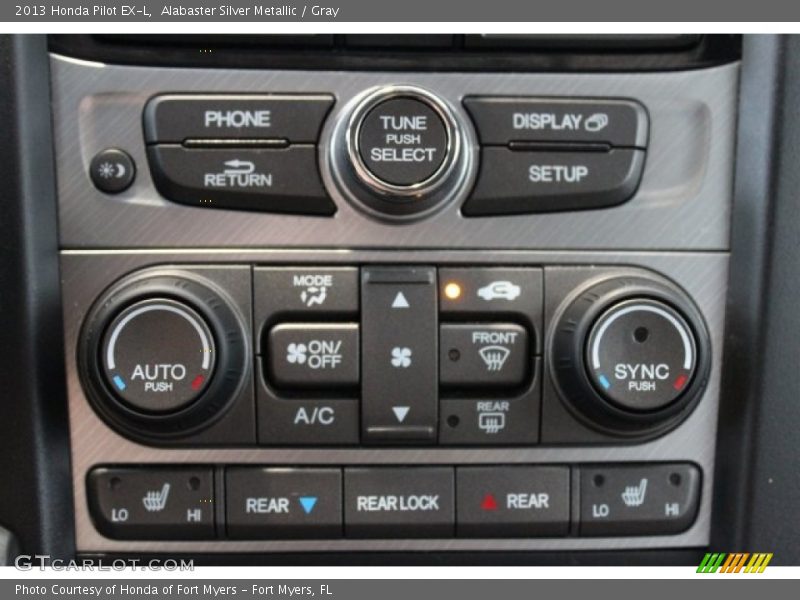 Alabaster Silver Metallic / Gray 2013 Honda Pilot EX-L