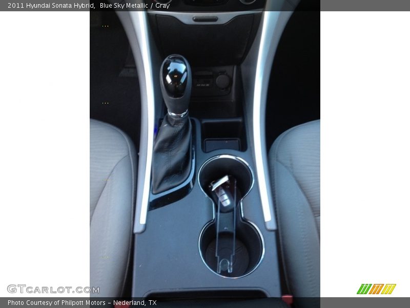 Blue Sky Metallic / Gray 2011 Hyundai Sonata Hybrid