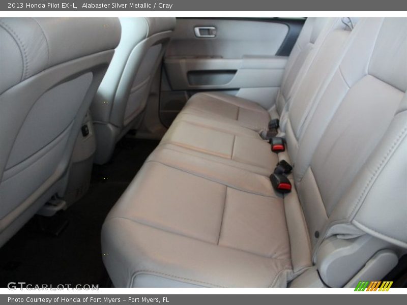Alabaster Silver Metallic / Gray 2013 Honda Pilot EX-L