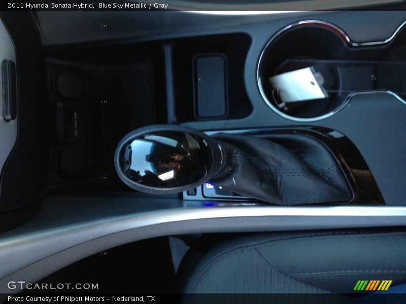 Blue Sky Metallic / Gray 2011 Hyundai Sonata Hybrid