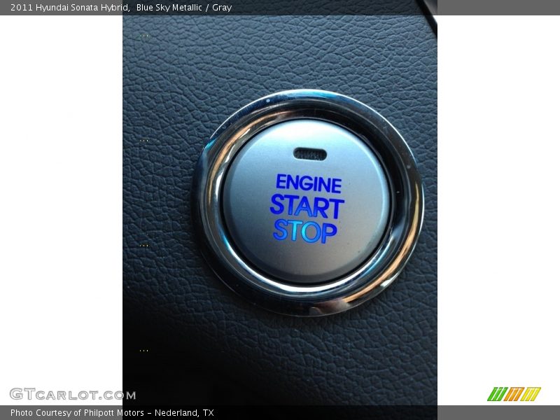Blue Sky Metallic / Gray 2011 Hyundai Sonata Hybrid