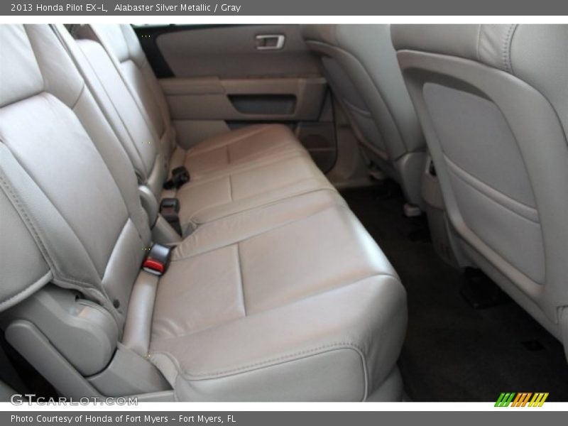 Alabaster Silver Metallic / Gray 2013 Honda Pilot EX-L