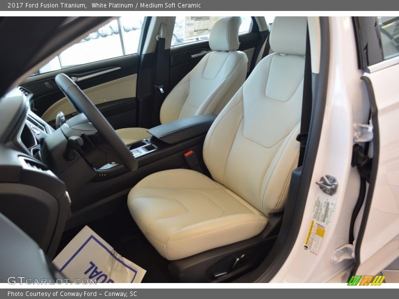 Front Seat of 2017 Fusion Titanium