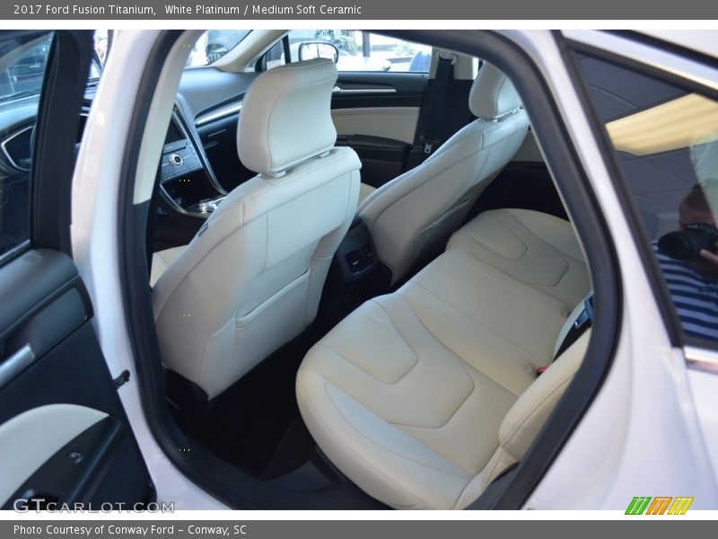 Rear Seat of 2017 Fusion Titanium