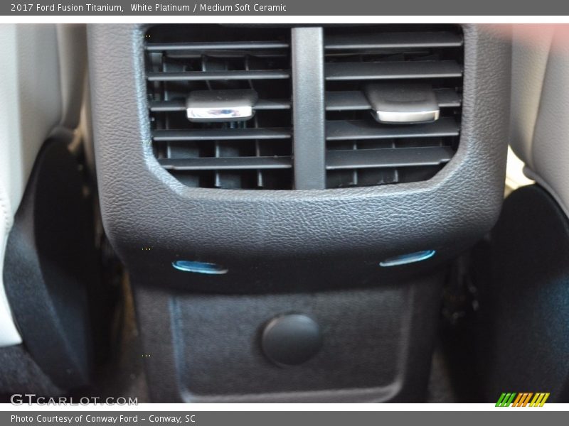 White Platinum / Medium Soft Ceramic 2017 Ford Fusion Titanium
