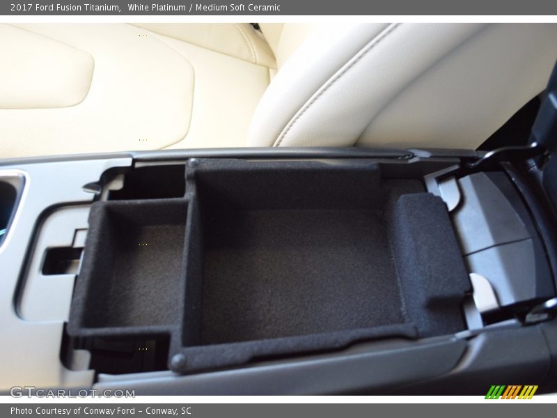 White Platinum / Medium Soft Ceramic 2017 Ford Fusion Titanium