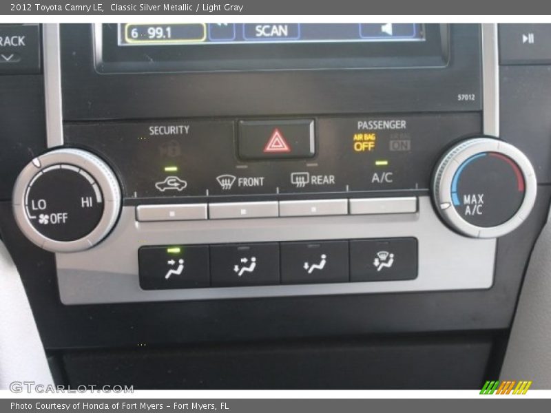 Classic Silver Metallic / Light Gray 2012 Toyota Camry LE