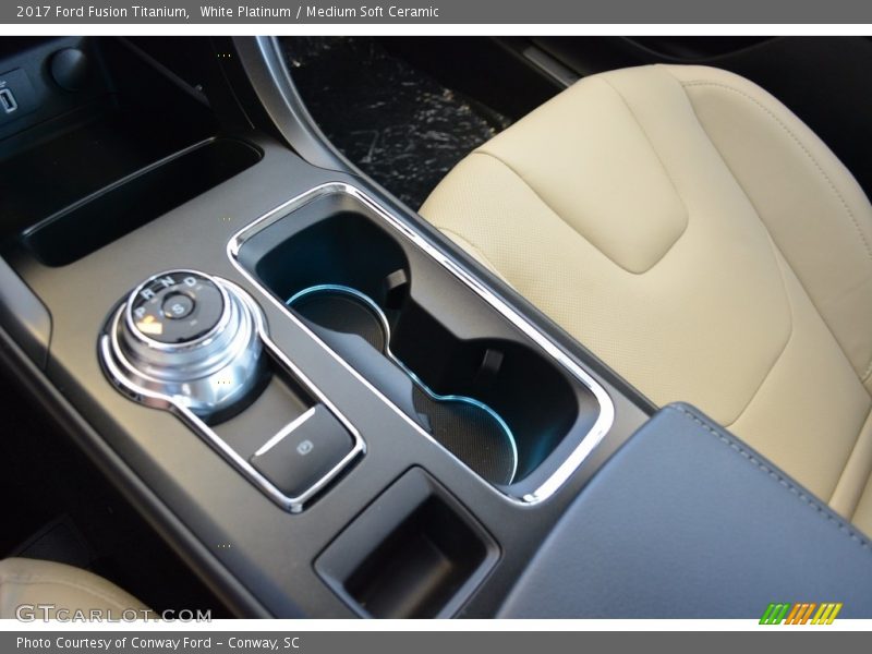 White Platinum / Medium Soft Ceramic 2017 Ford Fusion Titanium