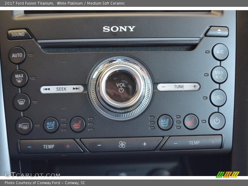 Controls of 2017 Fusion Titanium