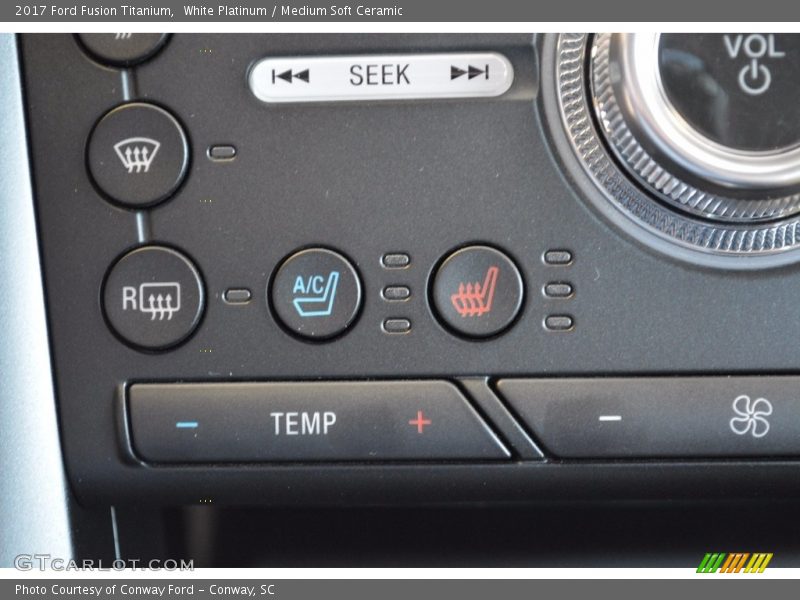 Controls of 2017 Fusion Titanium