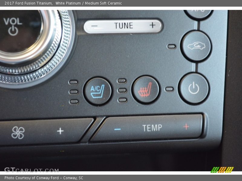 Controls of 2017 Fusion Titanium