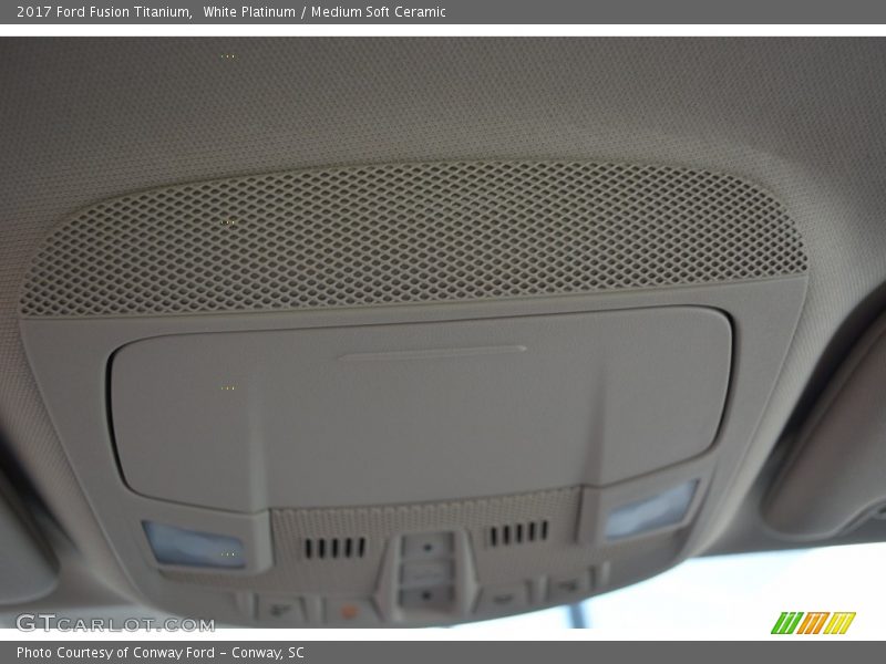 White Platinum / Medium Soft Ceramic 2017 Ford Fusion Titanium