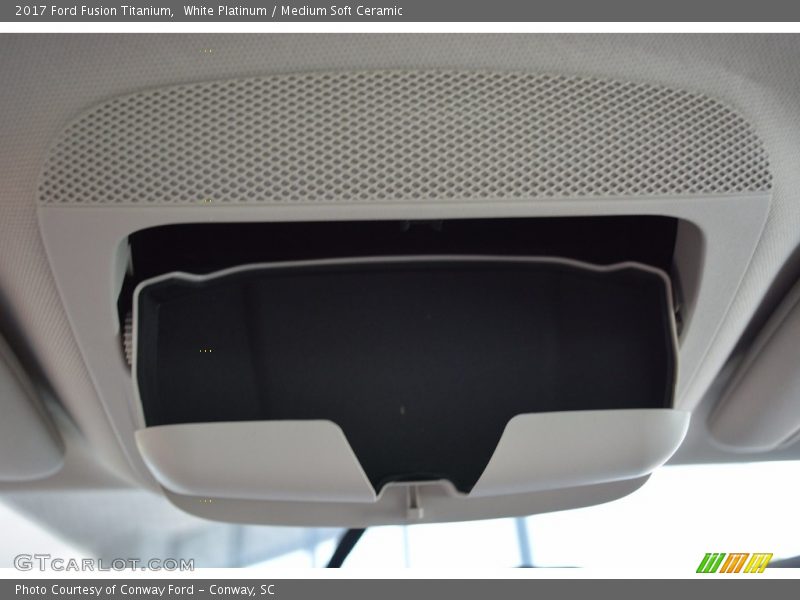 White Platinum / Medium Soft Ceramic 2017 Ford Fusion Titanium