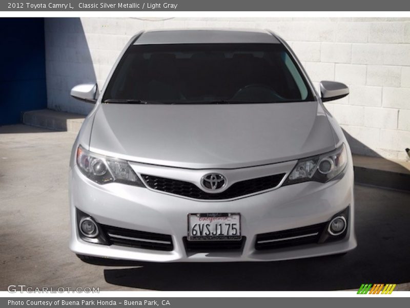 Classic Silver Metallic / Light Gray 2012 Toyota Camry L