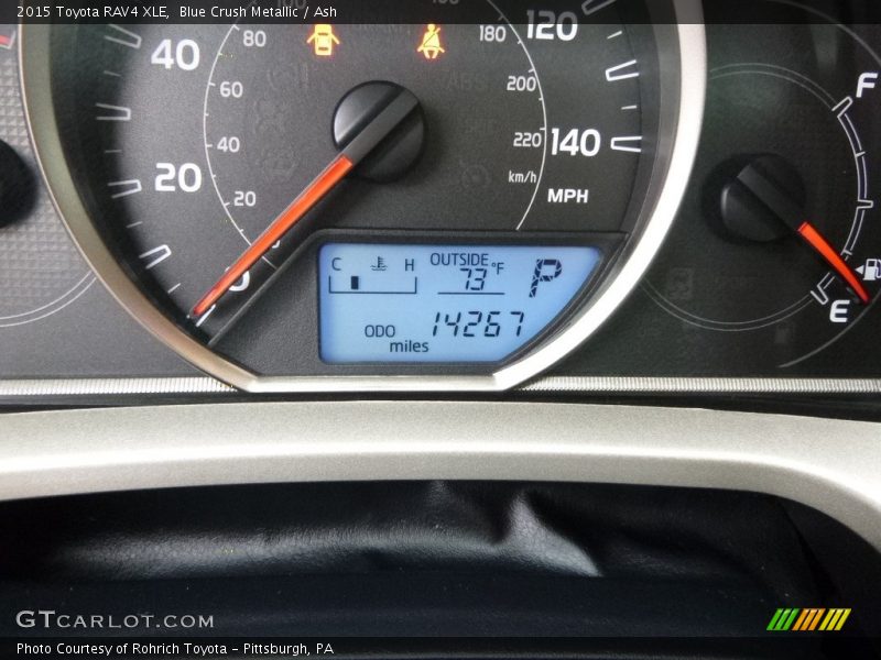 Blue Crush Metallic / Ash 2015 Toyota RAV4 XLE