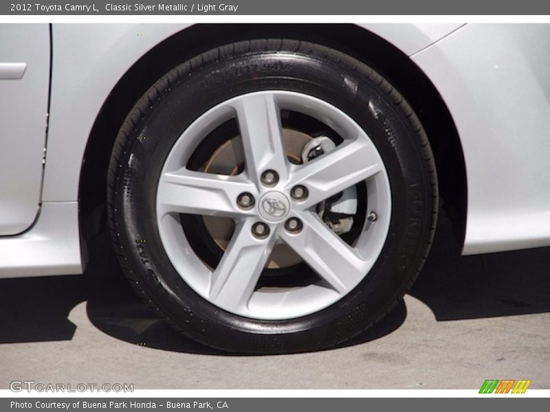 Classic Silver Metallic / Light Gray 2012 Toyota Camry L