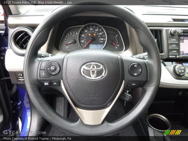 Blue Crush Metallic / Ash 2015 Toyota RAV4 XLE