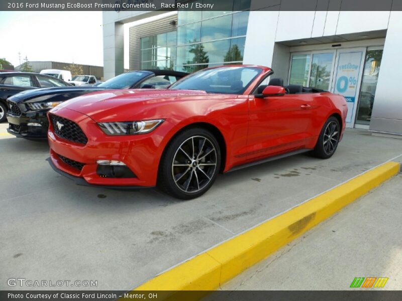 Front 3/4 View of 2016 Mustang EcoBoost Premium Convertible
