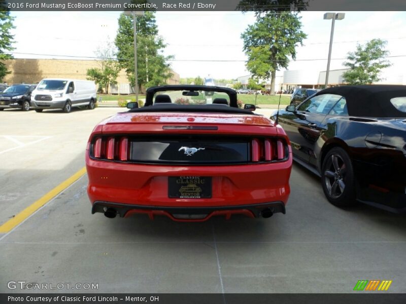 Race Red / Ebony 2016 Ford Mustang EcoBoost Premium Convertible