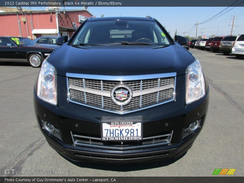 Black Ice Metallic / Ebony/Ebony 2012 Cadillac SRX Performance