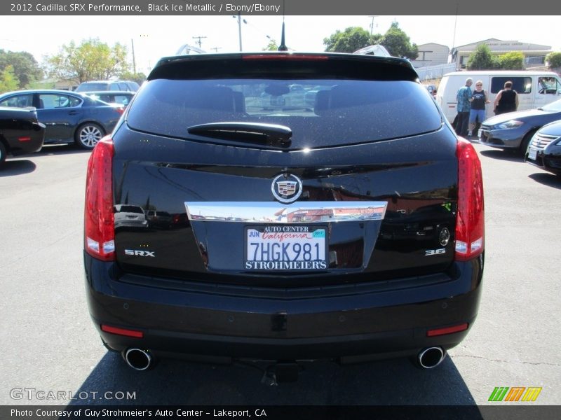 Black Ice Metallic / Ebony/Ebony 2012 Cadillac SRX Performance