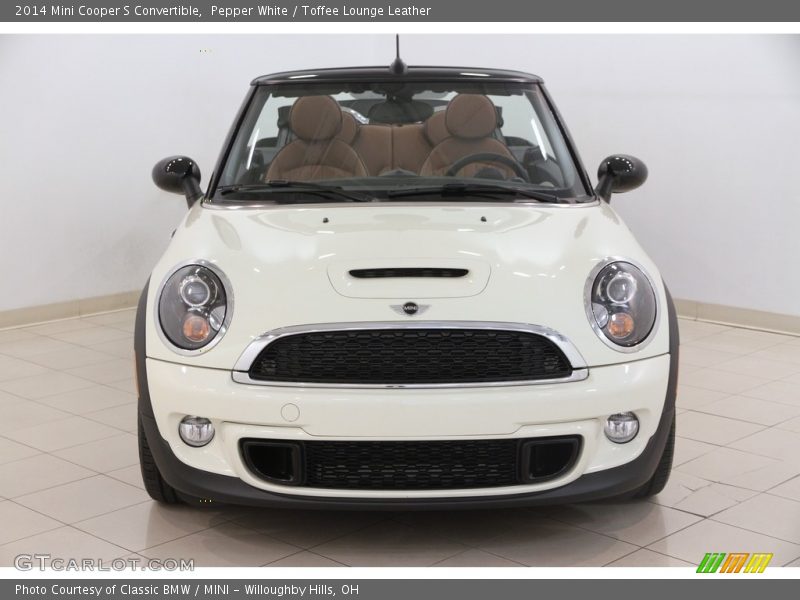 Pepper White / Toffee Lounge Leather 2014 Mini Cooper S Convertible