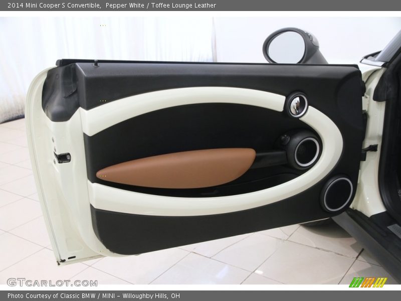Pepper White / Toffee Lounge Leather 2014 Mini Cooper S Convertible