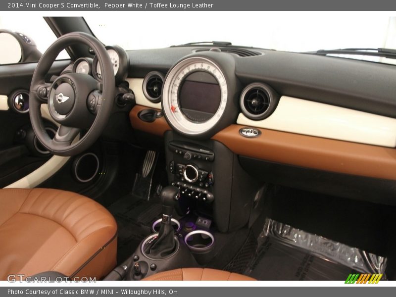 Pepper White / Toffee Lounge Leather 2014 Mini Cooper S Convertible