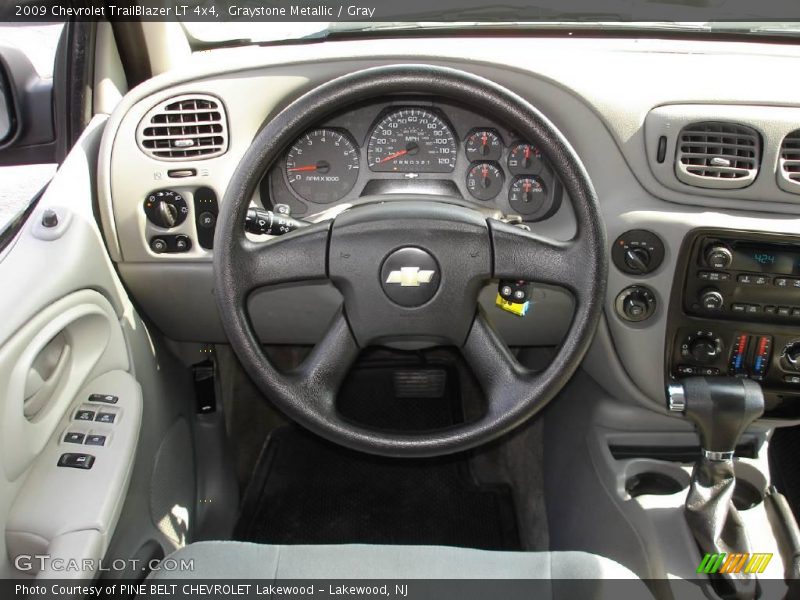 Graystone Metallic / Gray 2009 Chevrolet TrailBlazer LT 4x4