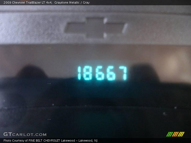 Graystone Metallic / Gray 2009 Chevrolet TrailBlazer LT 4x4