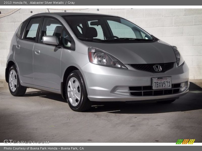 Alabaster Silver Metallic / Gray 2013 Honda Fit