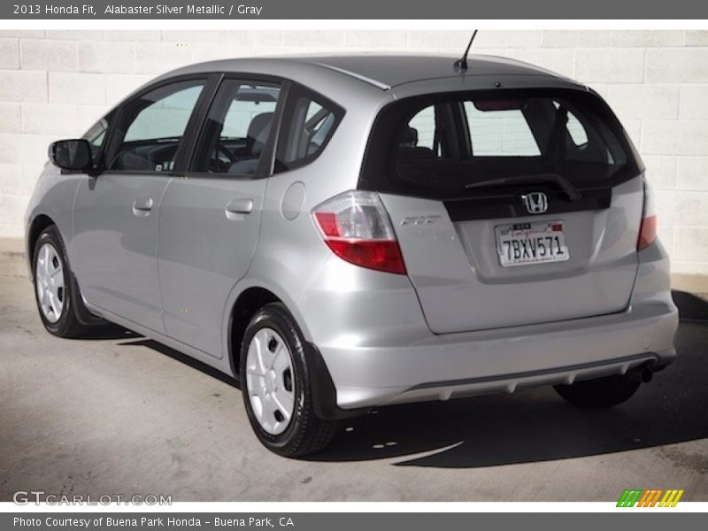 Alabaster Silver Metallic / Gray 2013 Honda Fit