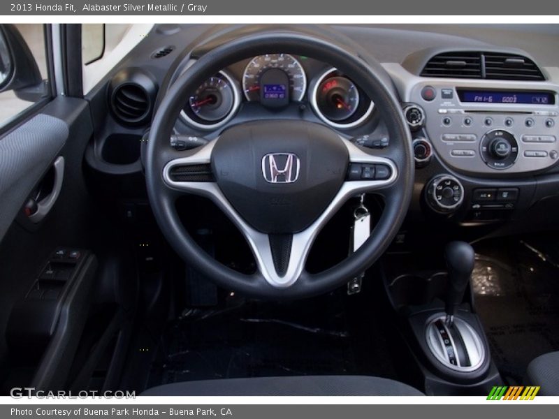 Alabaster Silver Metallic / Gray 2013 Honda Fit