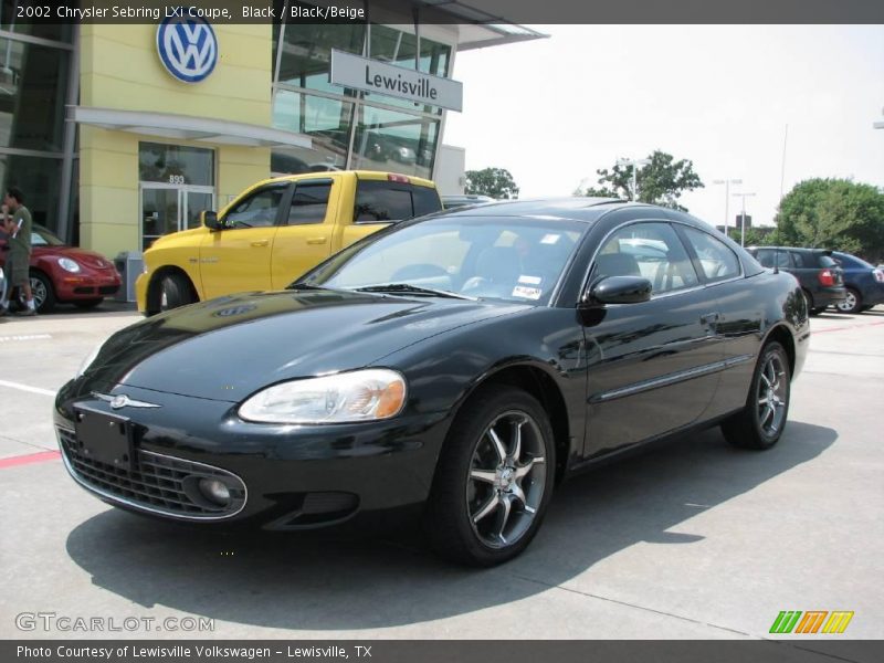 Black / Black/Beige 2002 Chrysler Sebring LXi Coupe