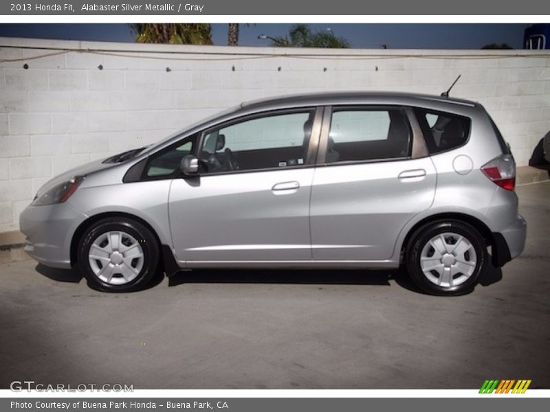 Alabaster Silver Metallic / Gray 2013 Honda Fit