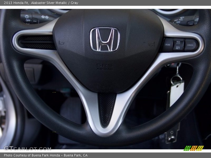 Alabaster Silver Metallic / Gray 2013 Honda Fit